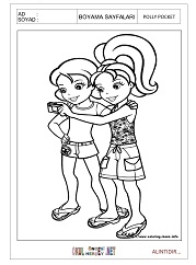 Polly Pocket boyama sayfaları